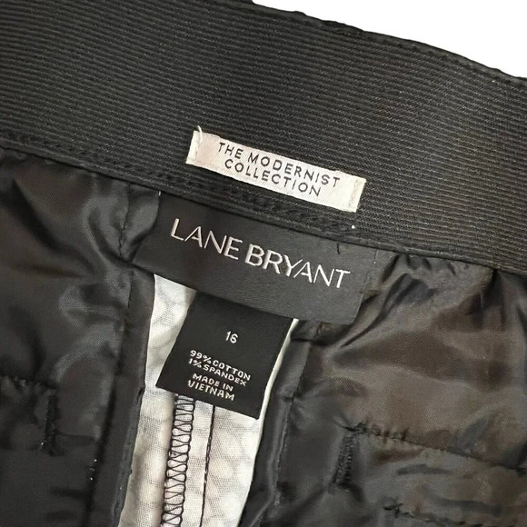 Lane Bryant Pants Plus Size 16 The Modernist Collection Black and White Striped - Picture 6 of 7